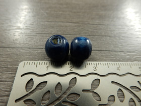 Puuhelmi, 10x9mm, sininen, 10kpl