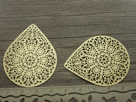 Pisarariipus, 48x39mm, vaaleakulta, 1kpl