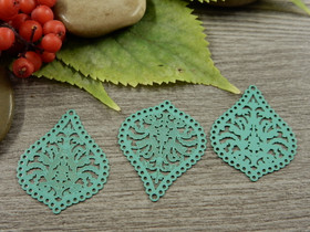 Pisarariipus/linkki, 27x21mm, vihreä, 1kpl