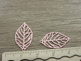 Lehtiriipus 20x11mm, vaaleanpunainen, 1kpl