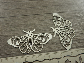 Yöperhonenriipus, 22x40mm, kromi, 1kpl