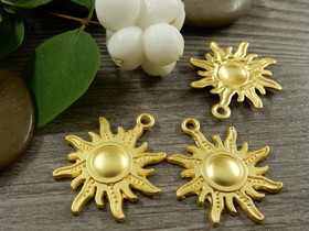 Aurinkoriipus, 29x25mm, kulta, 1kpl