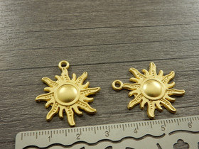 Aurinkoriipus, 29x25mm, kulta, 1kpl