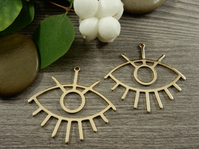 Silmäriipus, 33x36mm, vaaleakulta, 1kpl