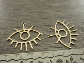 Silmäriipus, 33x36mm, vaaleakulta, 1kpl