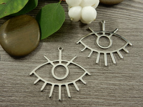 Silmäriipus, 33x36mm, kromi, 1kpl