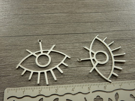 Silmäriipus, 33x36mm, kromi, 1kpl