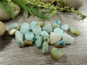 Kivisiruhelmi amatsoniitti, 3-14mm, turkoosi, 20kpl