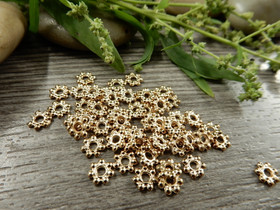 Metallihelmi rondelli, 4.5mm, vaaleakulta, 20kpl