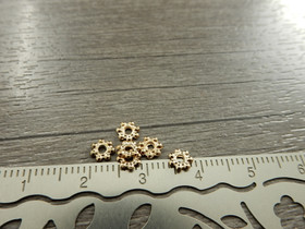 Metallihelmi rondelli, 4.5mm, vaaleakulta, 20kpl
