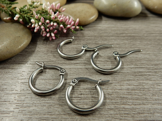 Korvakorurengas, 14x2mm, rst, 1pari