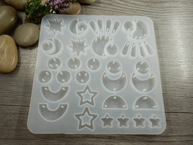 Silikonimuotti korunosat, 130x130x6mm, 1kpl