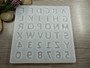 Silikonimuotti kirjaimet ja numerot, 135x135x5.5mm, 1kpl POSTIPAKETTI TOIMITUS