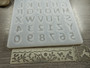 Silikonimuotti kirjaimet ja numerot, 135x135x5.5mm, 1kpl POSTIPAKETTI TOIMITUS