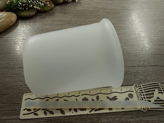 Mittakuppi+tikku , 67x58x70mm/100ml, 1kpl POSTIPAKETTI TOIMITUS