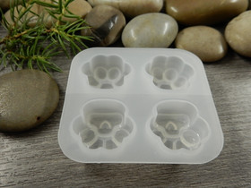 Silikonimuotti tassut, 51x55x12mm, 1kpl