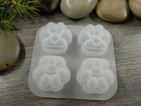 Silikonimuotti tassut, 51x55x12mm, 1kpl