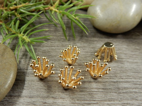 Koriste/ kapussi, 11x10x7mm, vaaleakulta, 5kpl