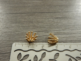 Koriste/ kapussi, 11x10x7mm, vaaleakulta, 5kpl