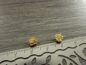 Koriste/ kapussi, 6mm, kulta, 10kpl