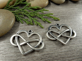 Ääretönriipus, 22x27mm, kromi, 1kpl