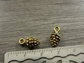 Käpyriipus, 13x7mm, antiikinkulta, 1kpl