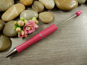 Helmikynä, n.15cm, pinkki, 1kpl