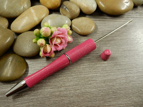 Helmikynä, n.15cm, pinkki, 1kpl