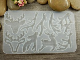 Silikonimuotti peura, 140x82x4.5mm, 1kpl