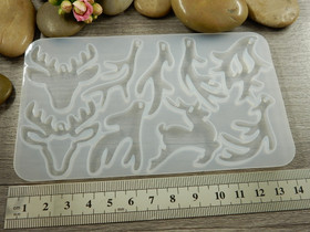 Silikonimuotti peura, 140x82x4.5mm, 1kpl