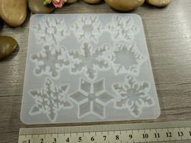 Silikonimuotti lumihiutale, 115x112x4.5mm, 1kpl