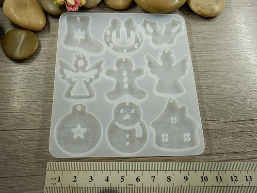 Silikonimuotti joulu, 115x101x4.5mm, 1kpl