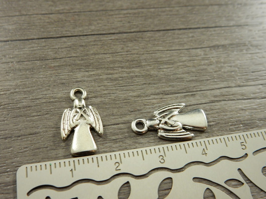 Enkeliriipus, 19x10mm, kromi, 1kpl