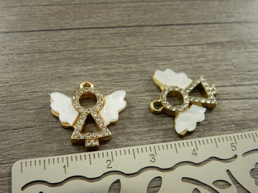 Enkeliriipus, 19x19mm, moniväri, 1kpl