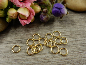 Välirengas, 5x0.7mm, avattava, 18K/vaaleakulta/rst, 10kpl