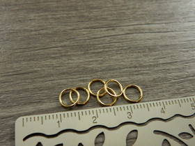 Välirengas, 6x0.7mm, avattava, 18K/vaaleakulta/rst, 10kpl