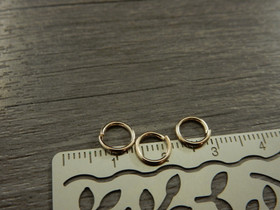 Välirengas, 7x0.9mm, avattava, vaalearuusukulta, 50kpl