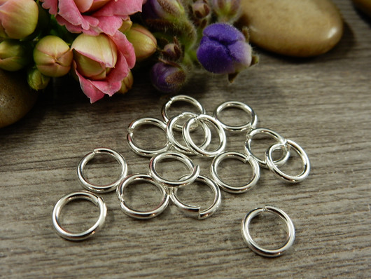 Välirengas, 8x1.2mm, avattava, rst/kirkashopea, 10kpl