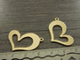 Sydänriipus, 19x29mm, 18K/ kulta, 1kpl