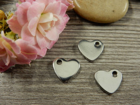 Sydänriipus, 10x9mm, rst, 1kpl