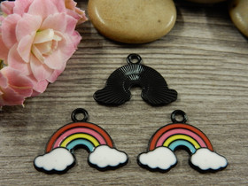 Sateenkaaririipus, 17x23mm, moniväri, 1kpl