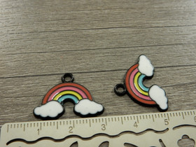 Sateenkaaririipus, 17x23mm, moniväri, 1kpl