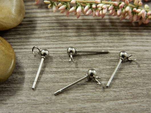 Korvakorutappi lenkillä, 3x14mm, rst, 1pari