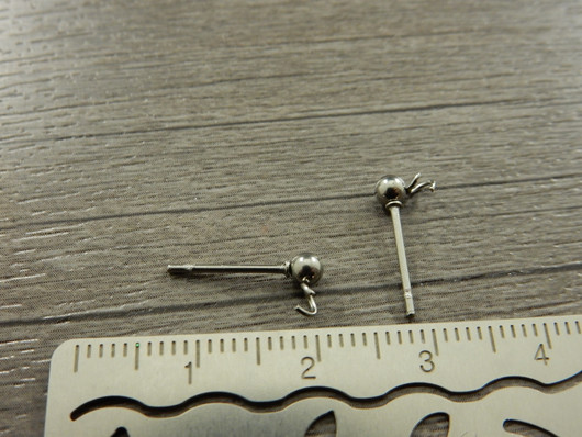 Korvakorutappi lenkillä, 3x14mm, rst, 1pari