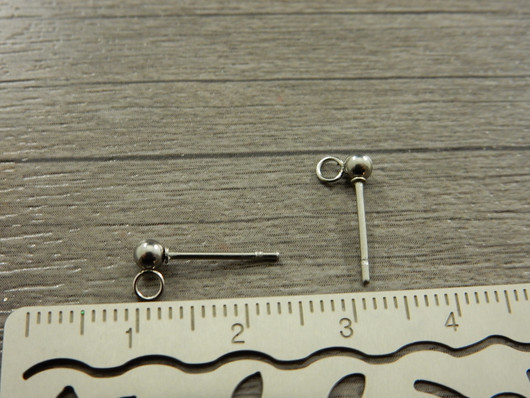 Korvakorutappi lenkillä, 3x14mm, rst, 1pari