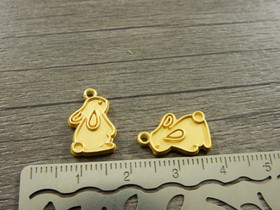 Pupuriipus, 16x10mm, kulta, 1kpl