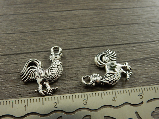 Kukkoriipus, 20x15mm, kromi, 1kpl