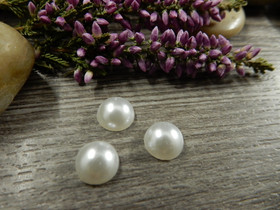 Kapussi pyöreä, 8mm, valkoinen, 1kpl