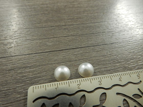 Kapussi pyöreä, 8mm, valkoinen, 1kpl