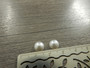 Puolihelmi/ kapussi pyöreä, 8mm, valkoinen, 10kpl